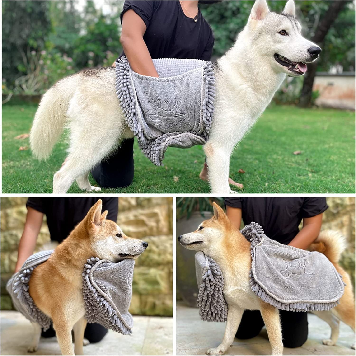Tuff Pupper Quick Dry Towel suitable for indoor and outdoor use