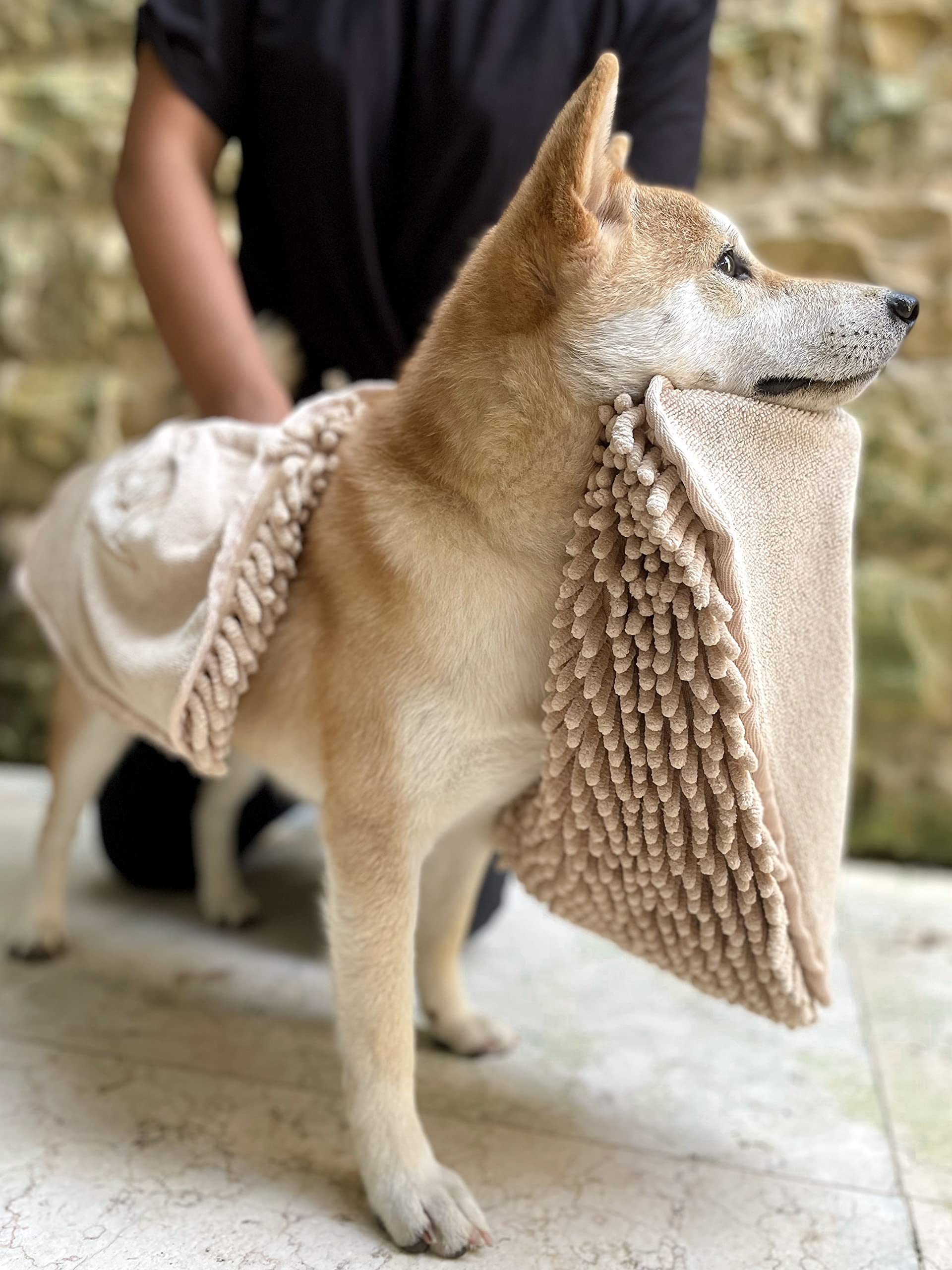 Tuff Pupper gentle fabric handles muddy paws without irritation