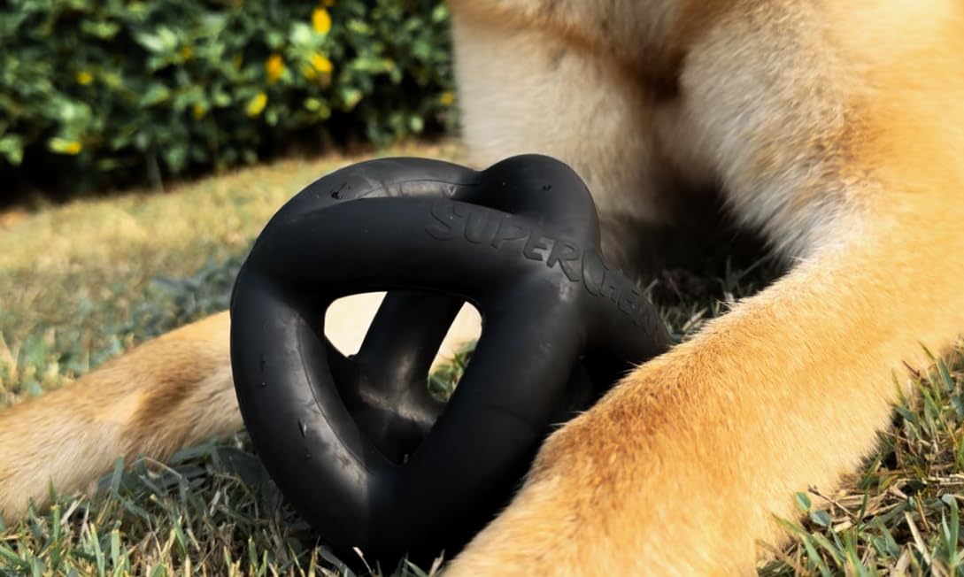 Tuff Pupper cage ball with lifetime replacement guarantee.