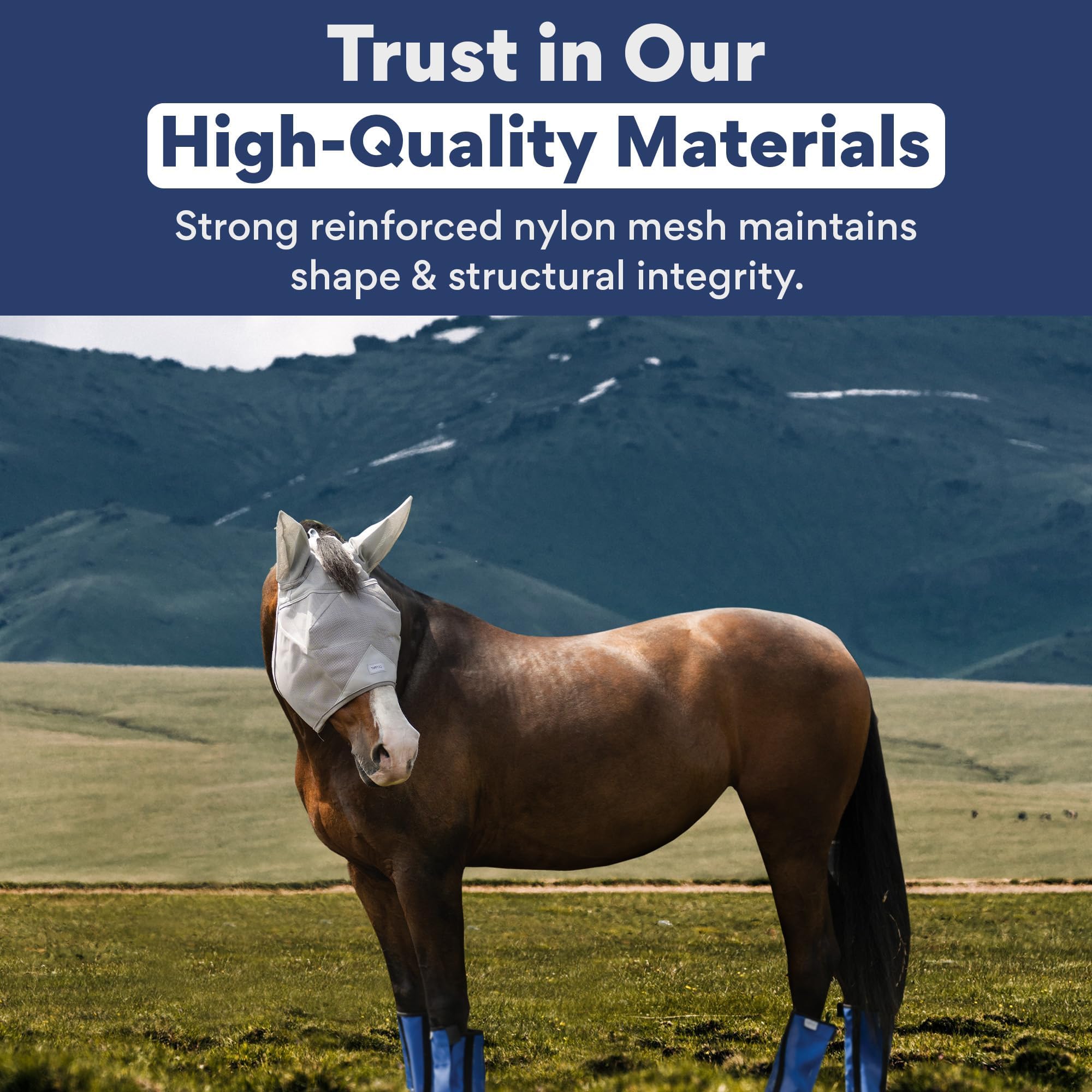 TUFFTEQ adjustable fit for medium to large horses ensures comfort
