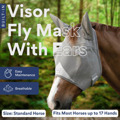 TUFFTEQ breathable mask material keeps horse comfortable with ventilation