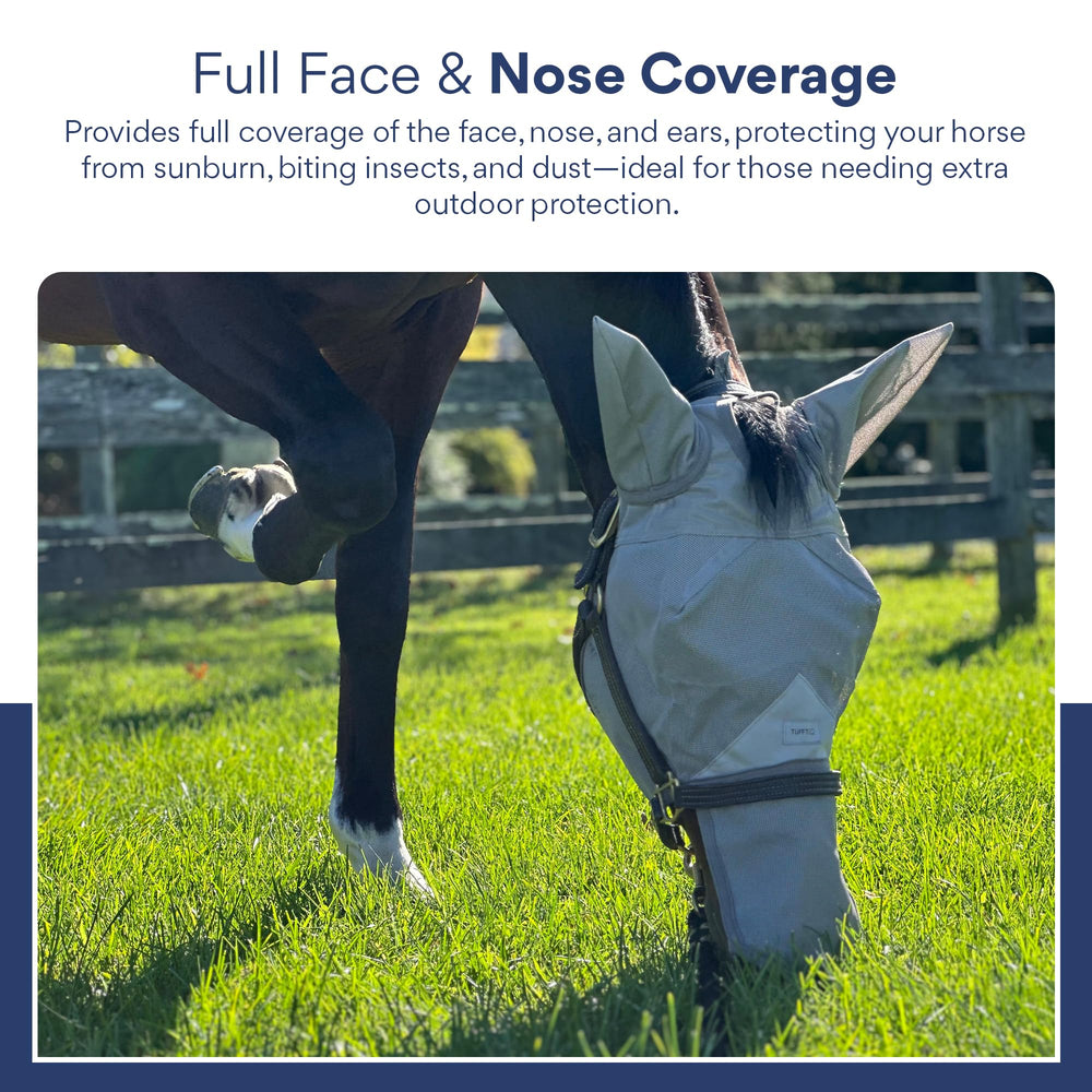 TUFFTEQ horse fly mask trail-use offers insect protection on paths.