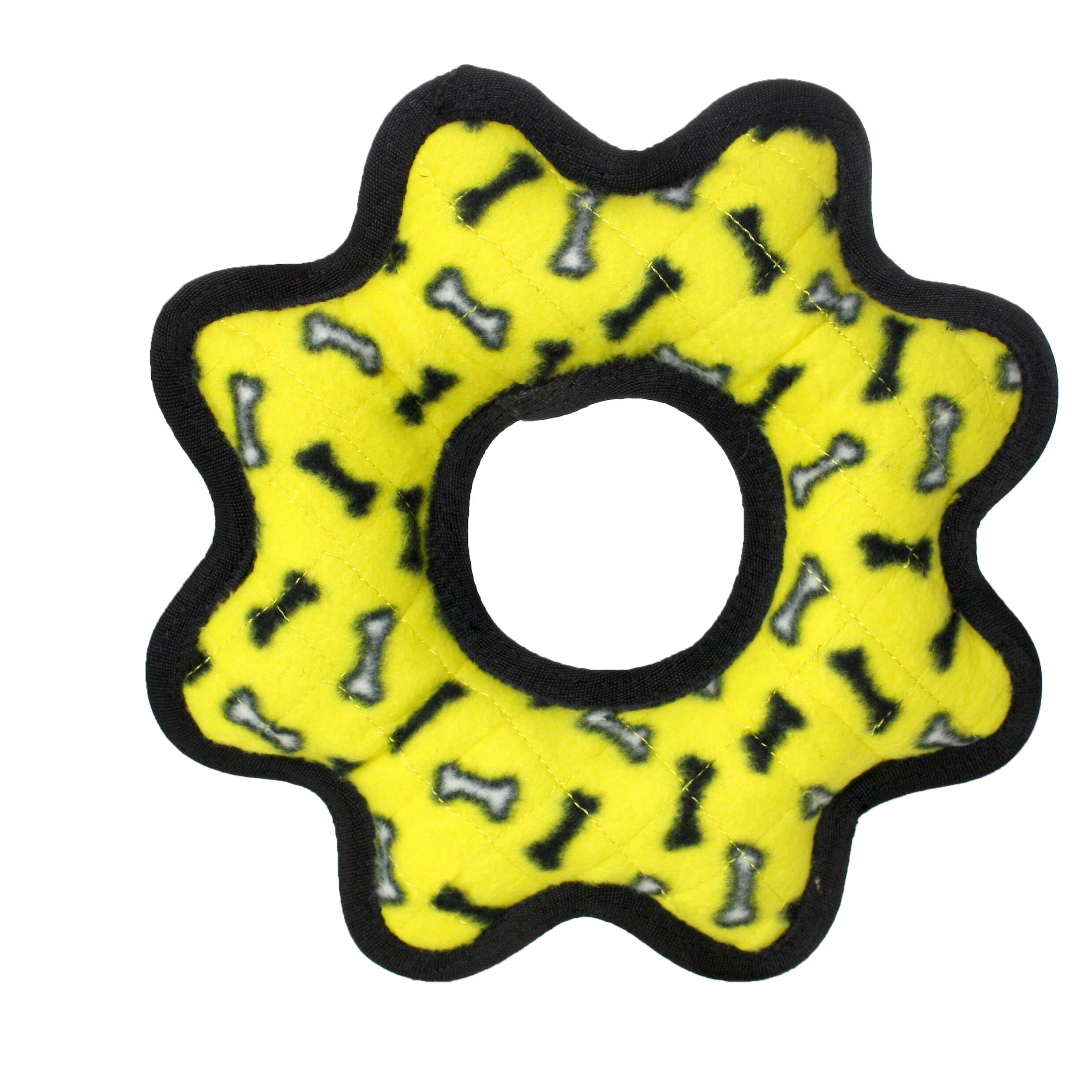 Tuffy Gear Ring soft-edge design protects gums during play