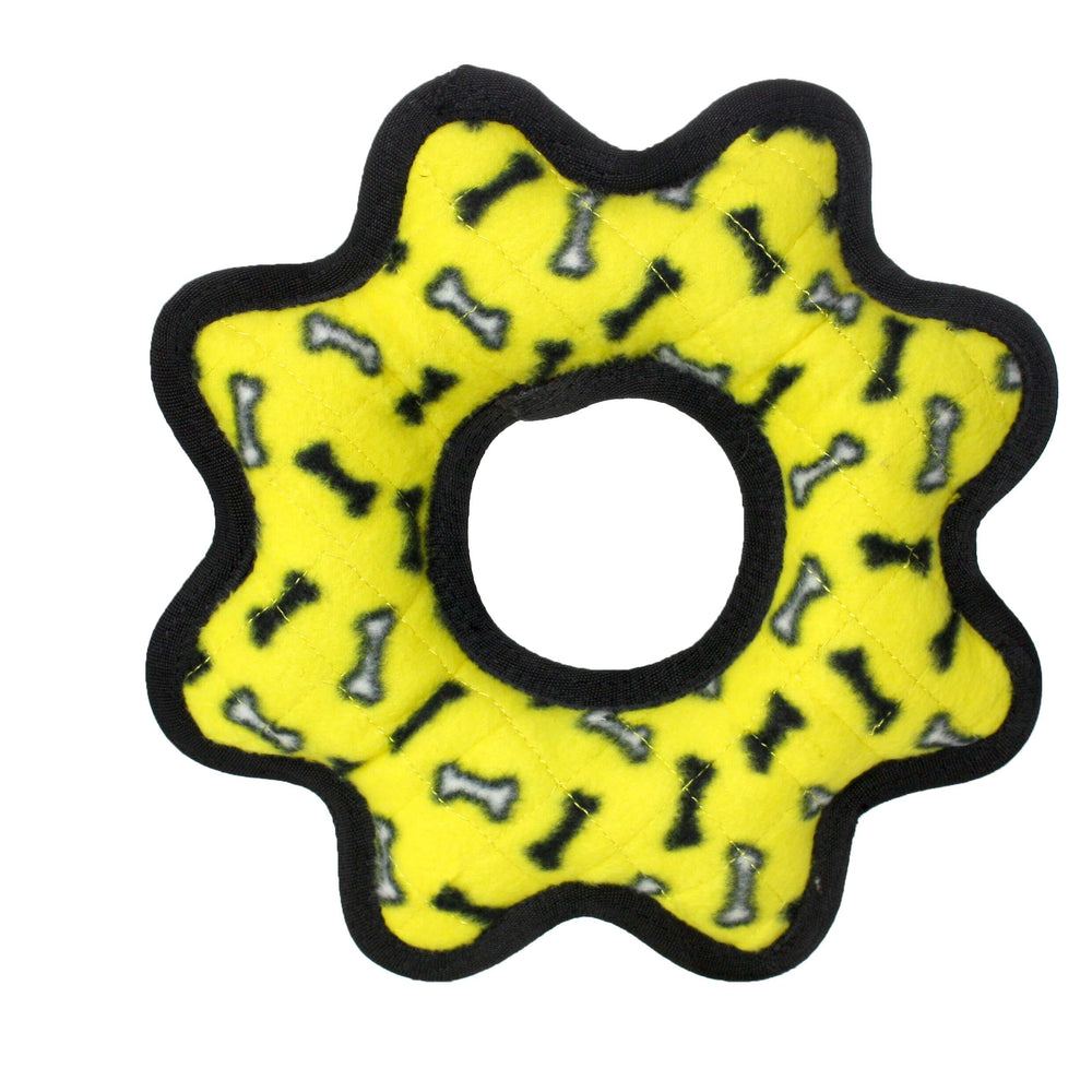 Tuffy Gear Ring soft-edge design protects gums during play