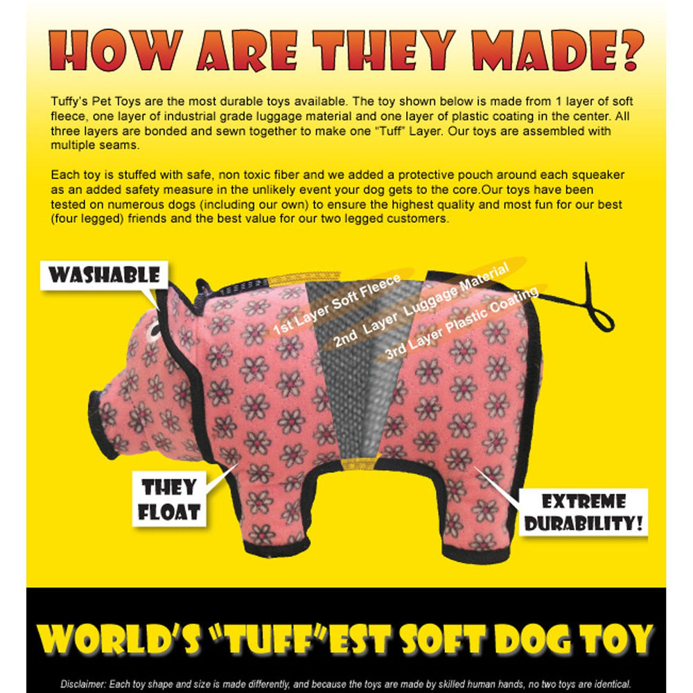 Tuffy Ultimate Bone Camo Blue washable exterior supports easy cleaning after adventures.
