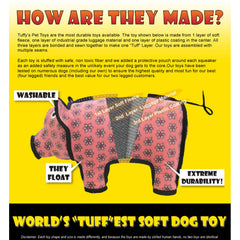 Tuffy Ultimate Bone Camo Blue washable exterior supports easy cleaning after adventures.