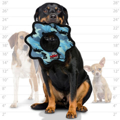 TUFFY World’s Tuffest soft toy shows multi-layer stitching for durability.
