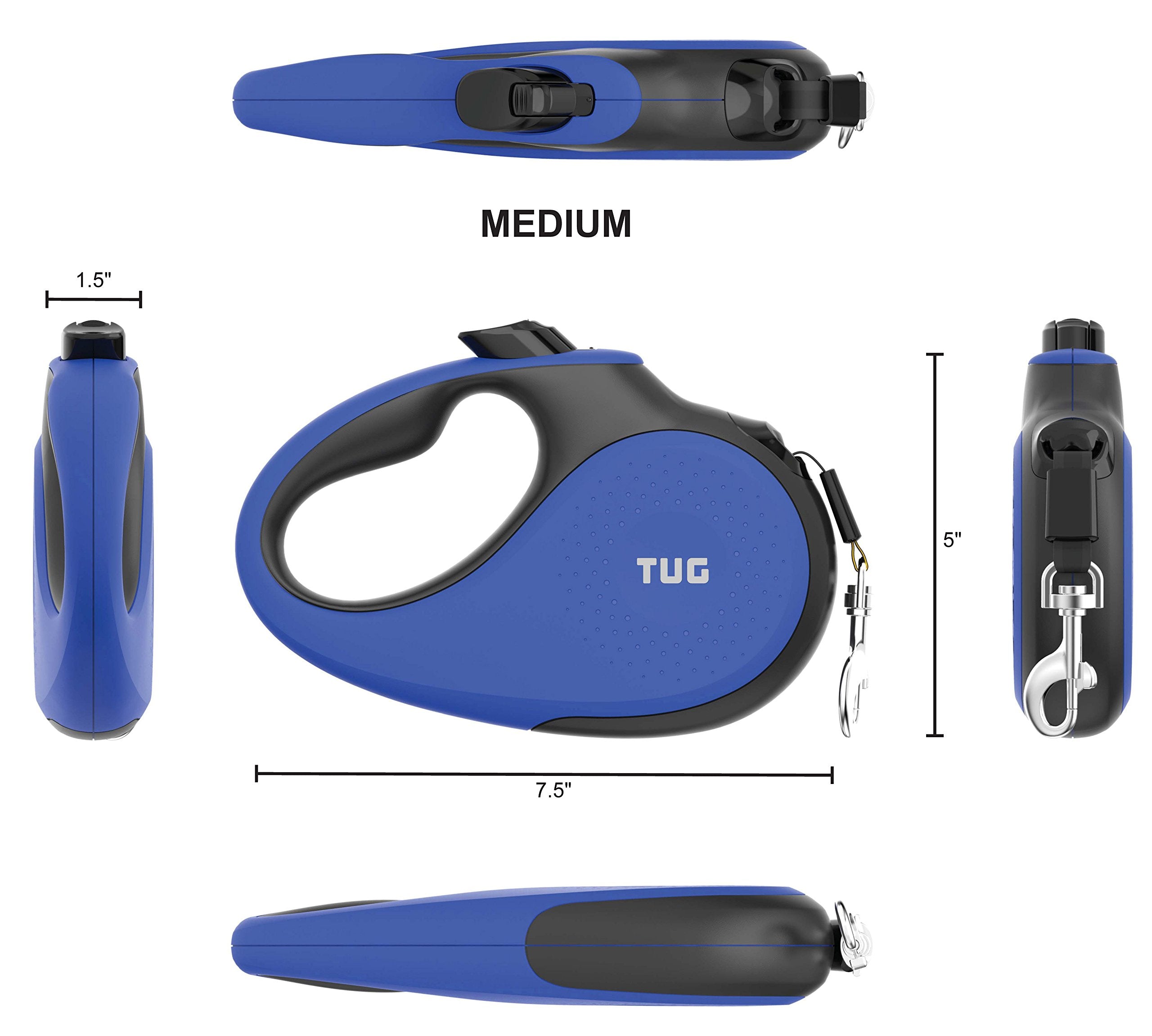 Length extended to 16 ft for flexible control during walks