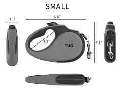 TUG 16 ft nylon tape supports versatile distance during walks.