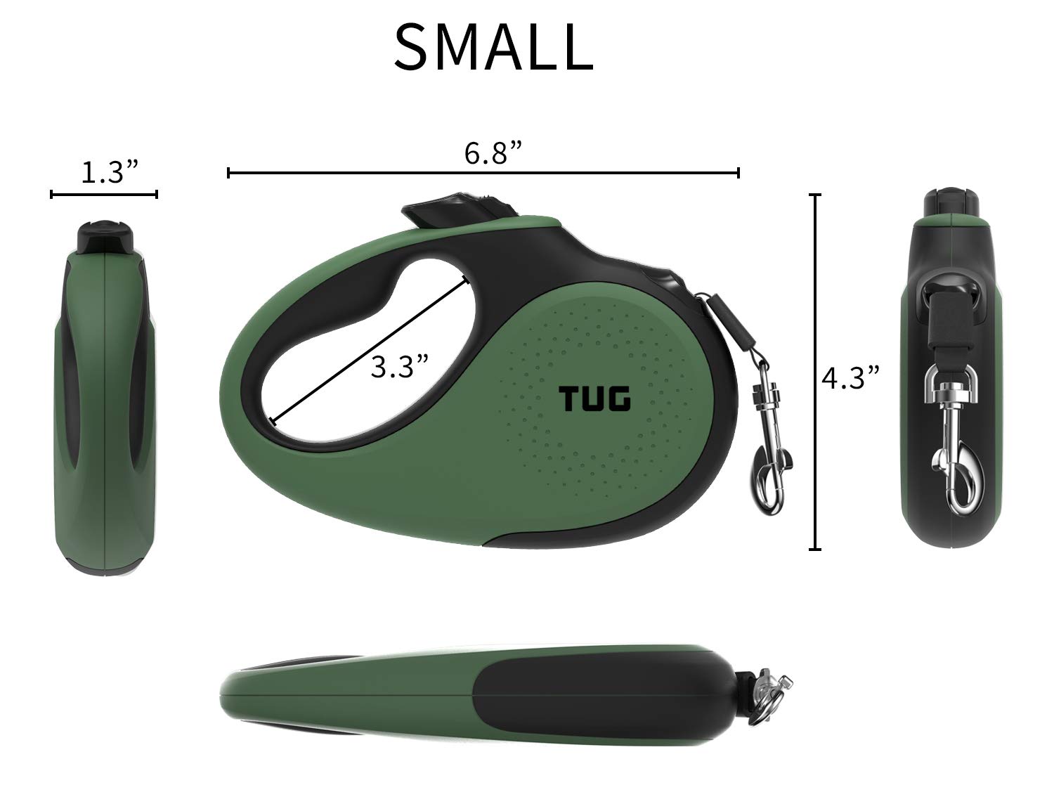 TUG 16ft nylon tape retractable leash demonstrates strong durability on daily outings