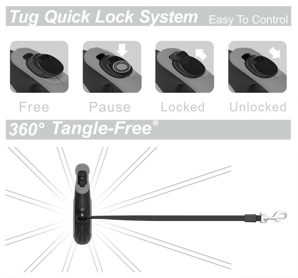 TUG 360° ergonomic anti-slip handle close-up for comfortable walks.