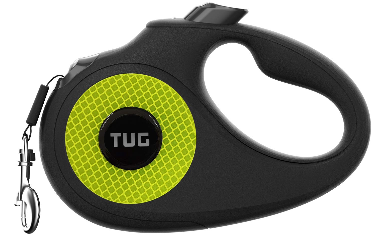 TUG 360-degree leash in action with a tangle-free retractable design for smooth walks.