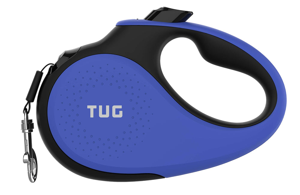 TUG 360° retractable dog leash blue with tangle-free movement