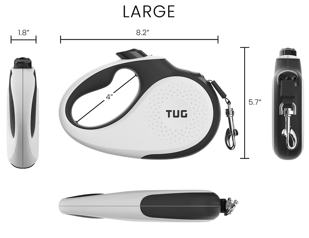 TUG ergonomic anti-slip handle to stay comfortable on long walks