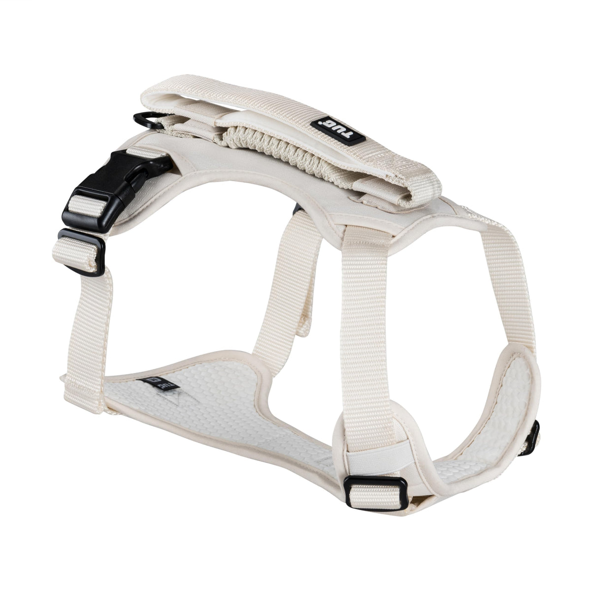 TUG Grab Dog Harness front view showing secure fit and leash options