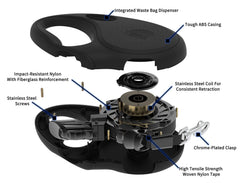 TUG Oval 360-degree movement image demonstrates tangle-free motion during walks.