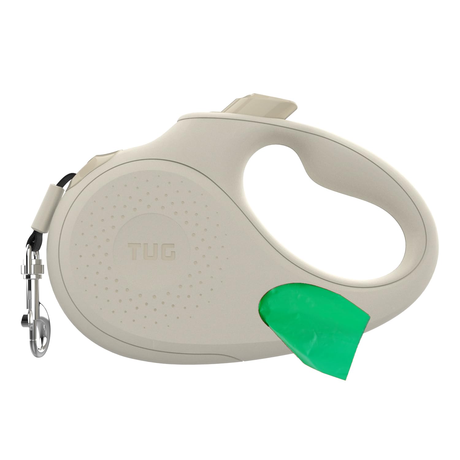 TUG Oval 360° retractable leash shows tangle-free movement for smooth walks.