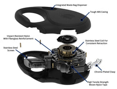 TUG Oval ergonomic grip ensures comfortable, longer walks with confident control.