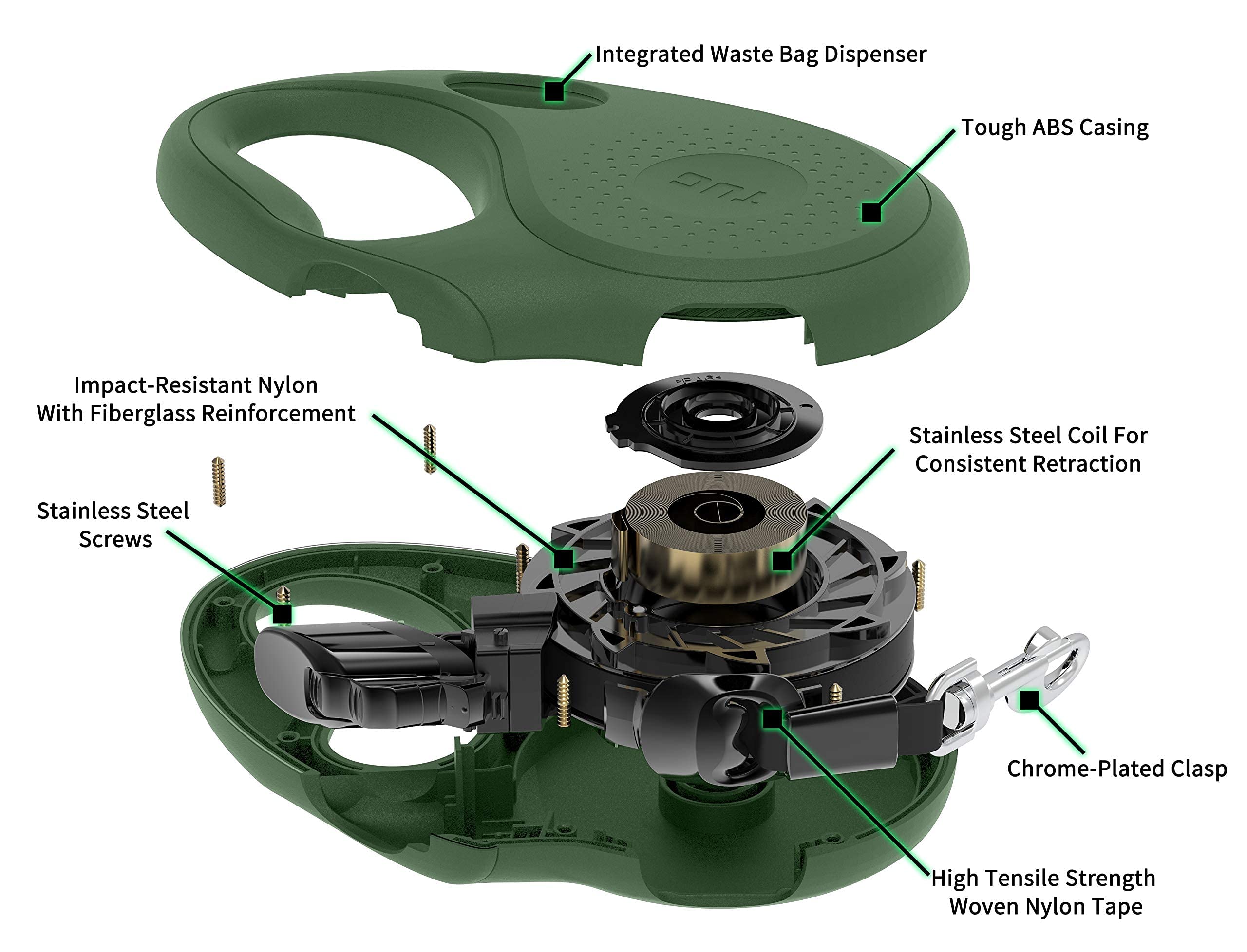 TUG Oval quick lock/unlock feature enables easy thumb operation.