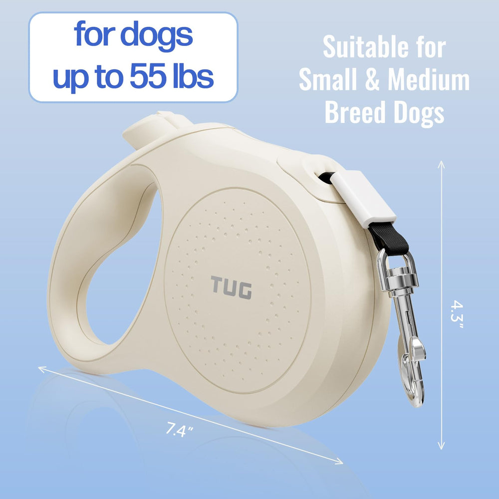 TUG Quest 16ft tape leash extends reach for safe exploration.