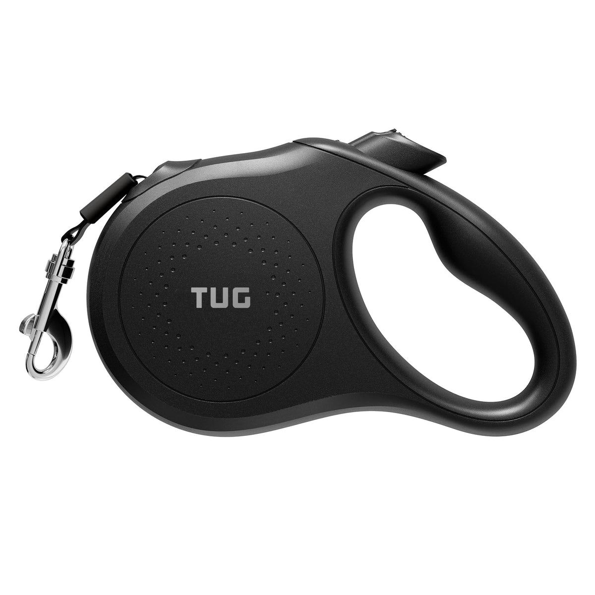 TUG Quest retractable leash with 360° swivel for tangle-free walks and easy control.