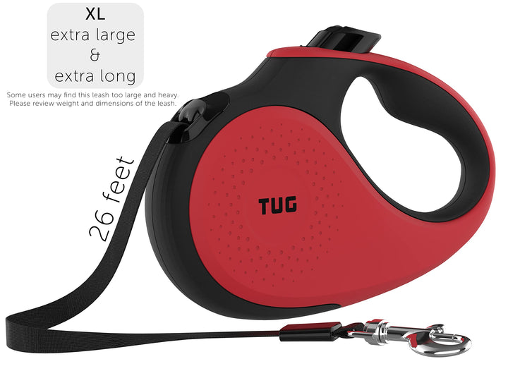 TUG XL 26ft nylon tape leash in action for extended space