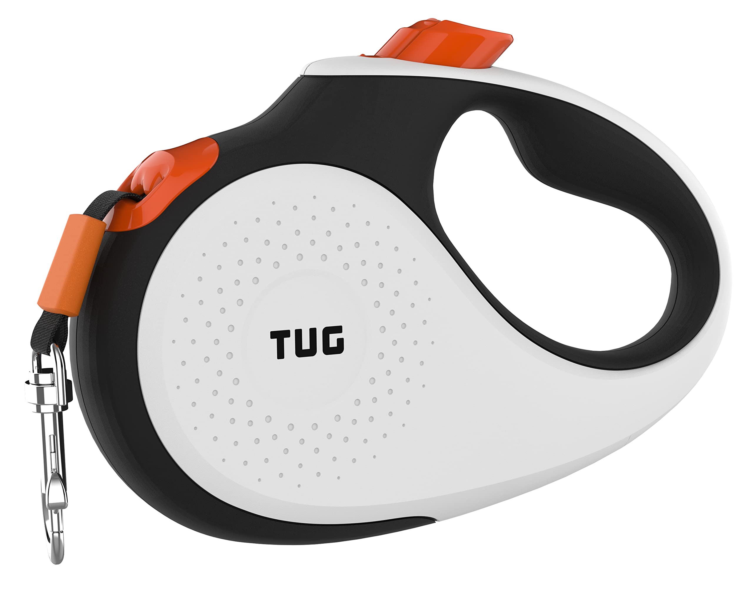 One-handed brake and lock on the TUG XL leash for quick stops.