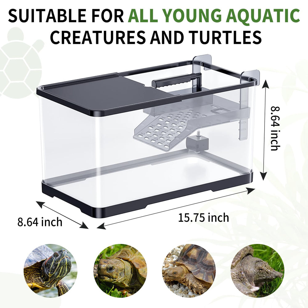 tuhaoking decorative plants pack adds natural aesthetics to the habitat.
