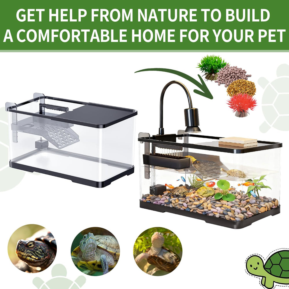 tuhaoking stone pack provides natural texture on the tank bottom.