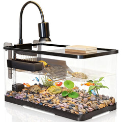 tuhaoking turtle tank kit front view highlights compact setup for small habitats.
