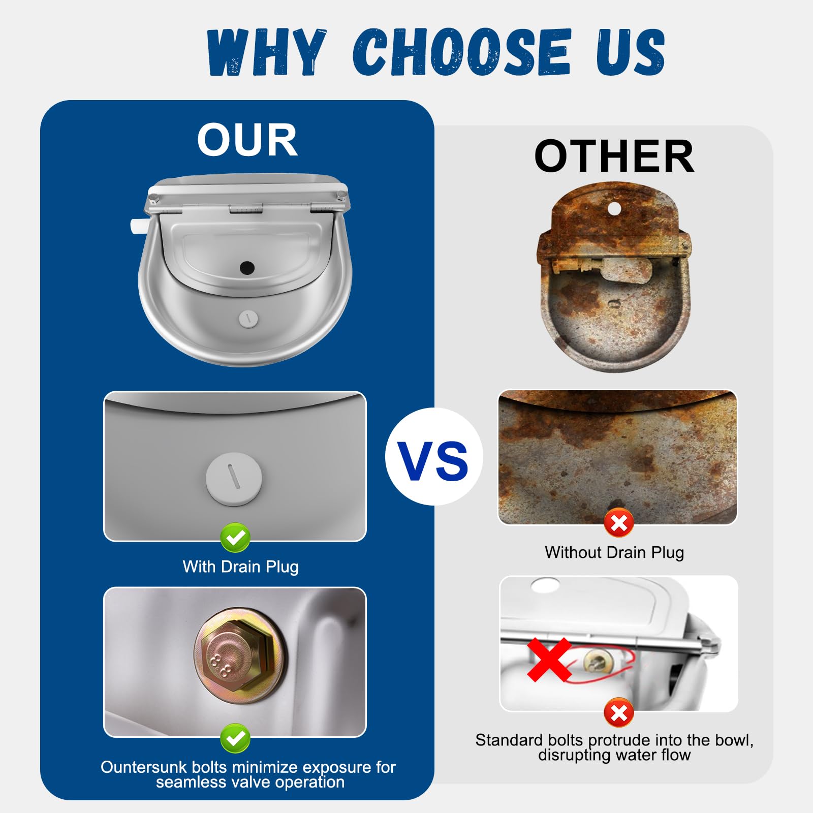 TUHPIBK waterer suitable for poultry and livestock environments