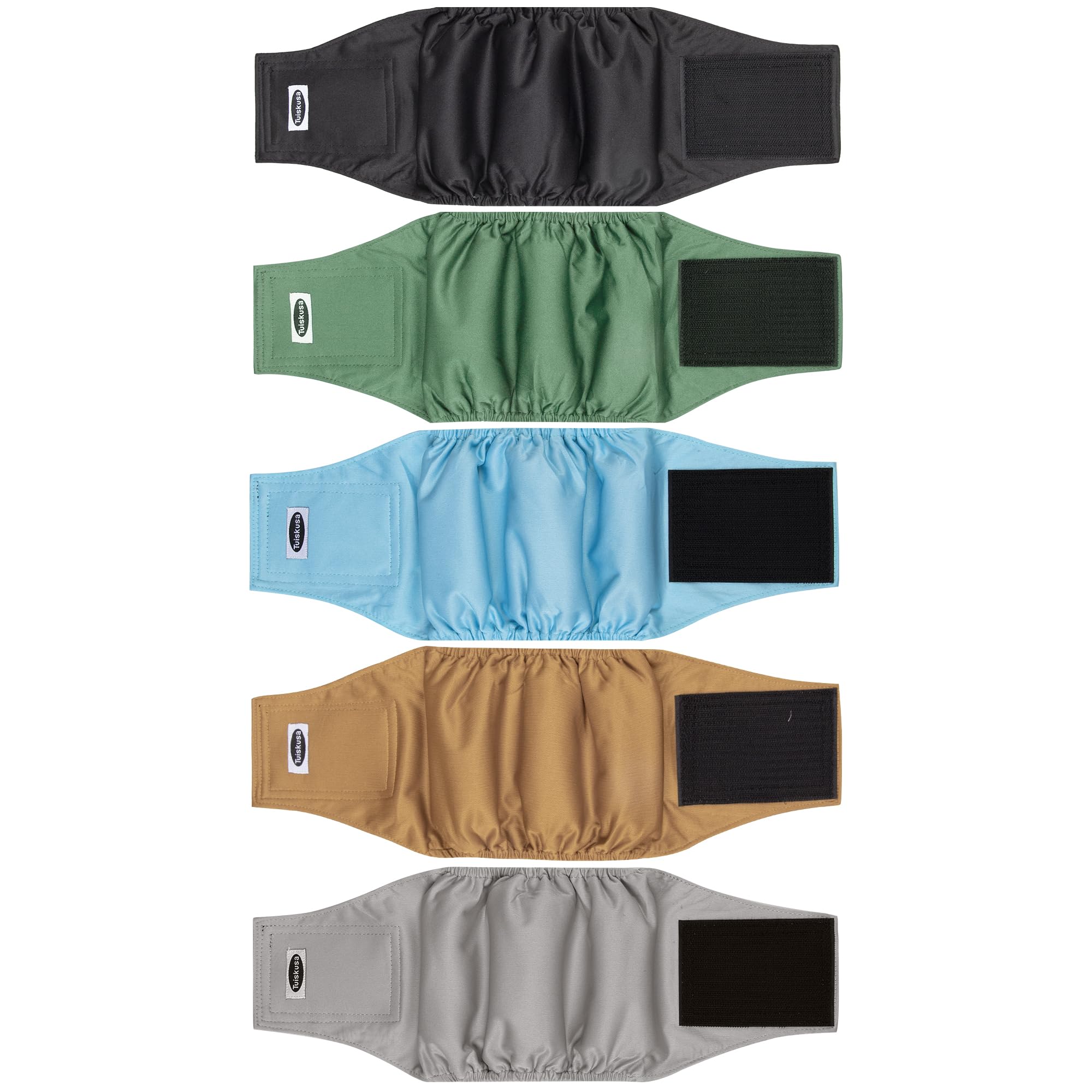 Tuiskusa male dog diapers with high absorbency keep dogs dry during outings.