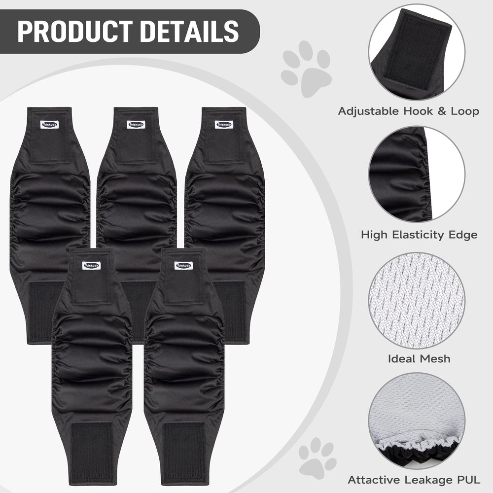 Multiple Tuiskusa sizes fit various breeds for a comfortable wrap.