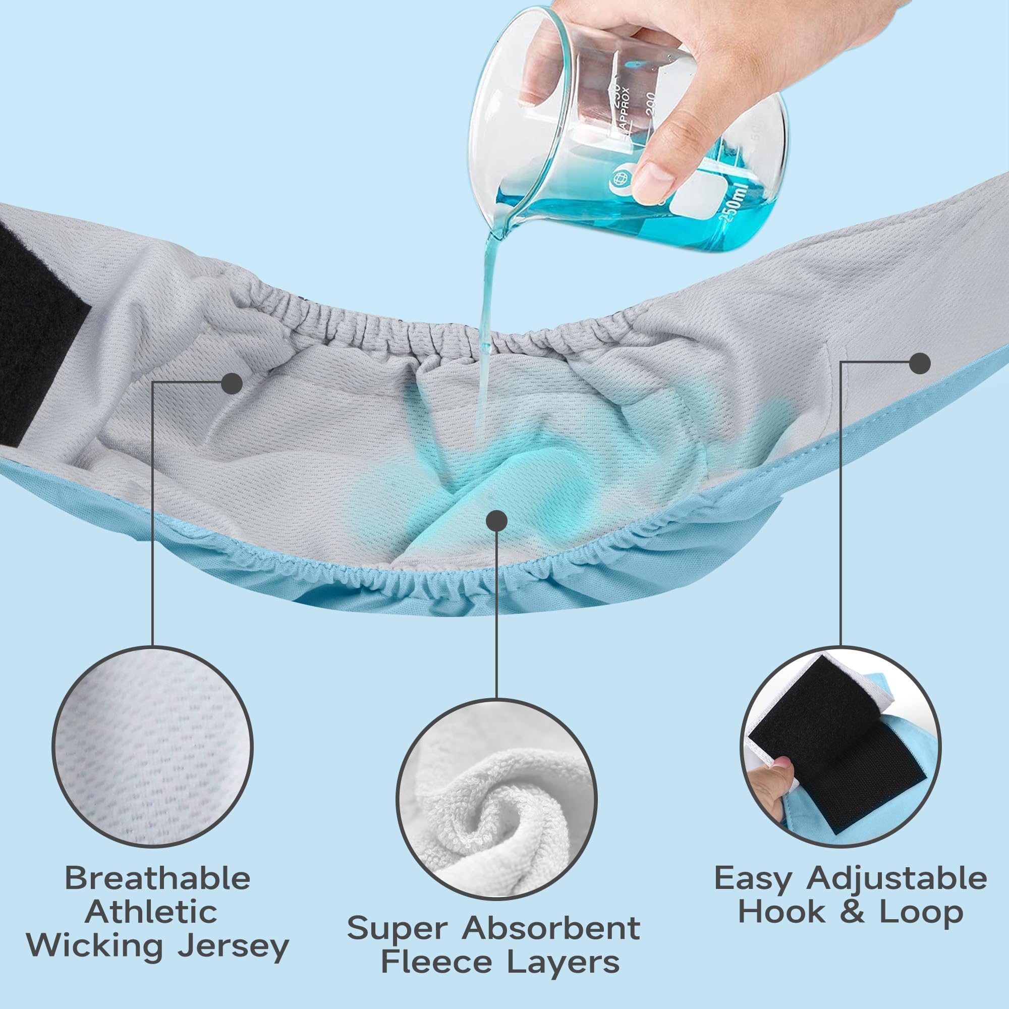 Tuiskusa diapers show secure Velcro closure for an adjustable, snug fit.