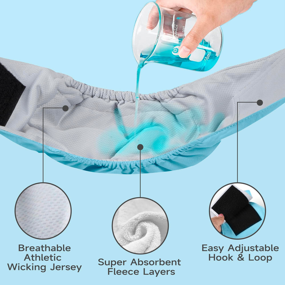 Tuiskusa diapers show secure Velcro closure for an adjustable, snug fit.