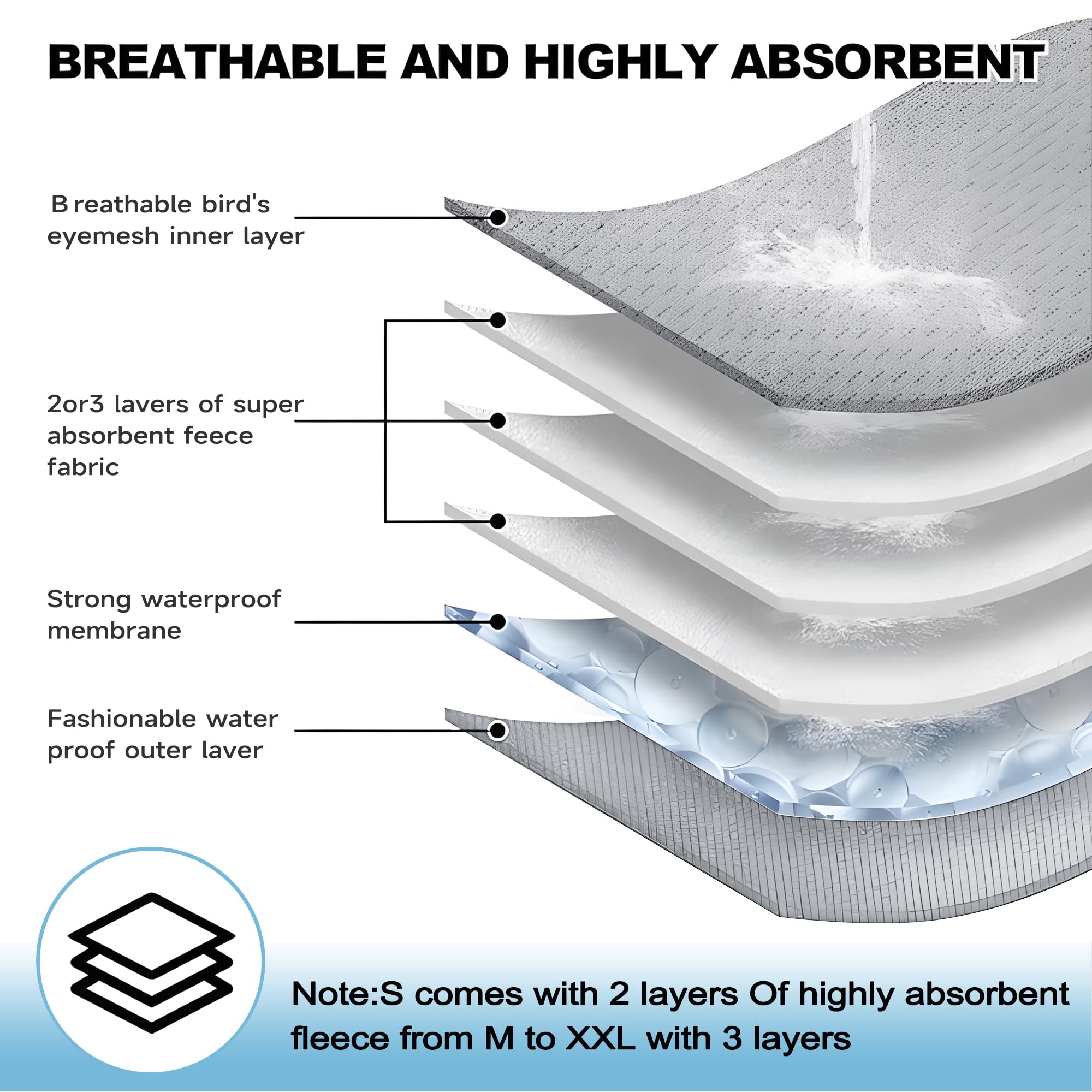 Tuiskusa soft fabric design minimizes chafing for daily comfort.