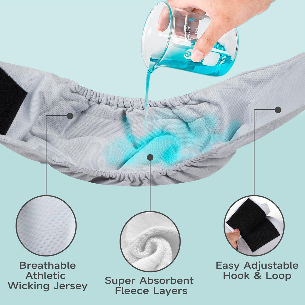 Tuiskusa male dog diapers washable-reusable for eco-friendly care.