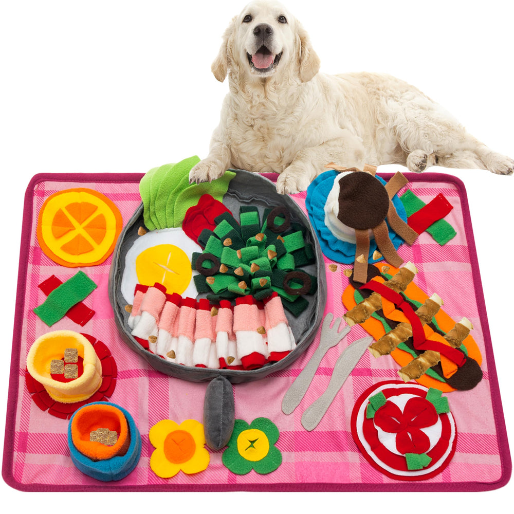 TUKOAW snuffle mat for dogs with slow-feeding design to calm energy