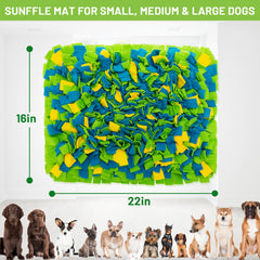 TUKOAW Snuffle Mat in action promoting slow feeding for calmer meals.
