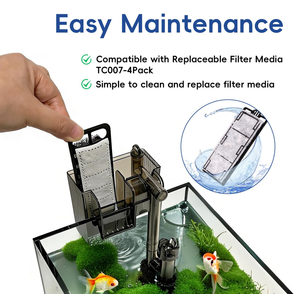 Turchongeco universal aquarium-filter for freshwater and saltwater setups.