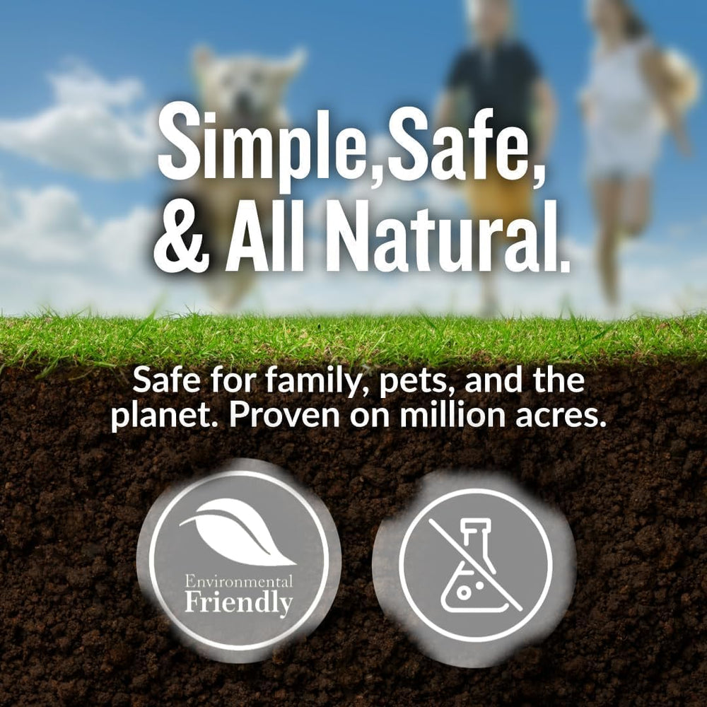 Natural enzyme and microbes action in Turf Titan Correcter.