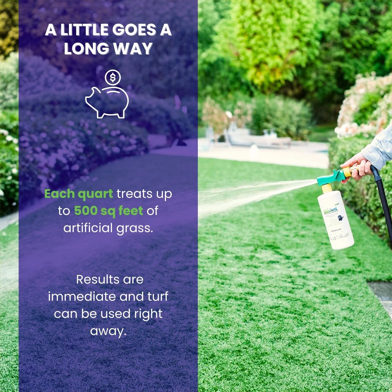 Safe for kids, pets, and plants around your yard with BioS+