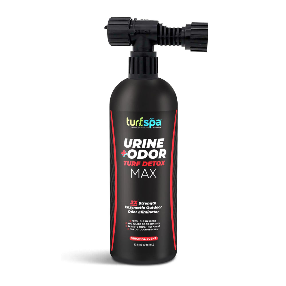 TurfSpa MAX urine detox bottle for deep cleaning pet odors on outdoor turf