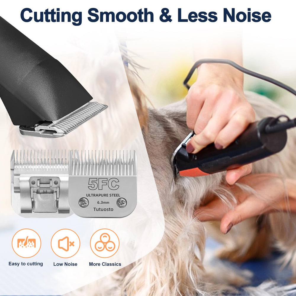 Tutuosto 5FC blade quiet operation during grooming sessions