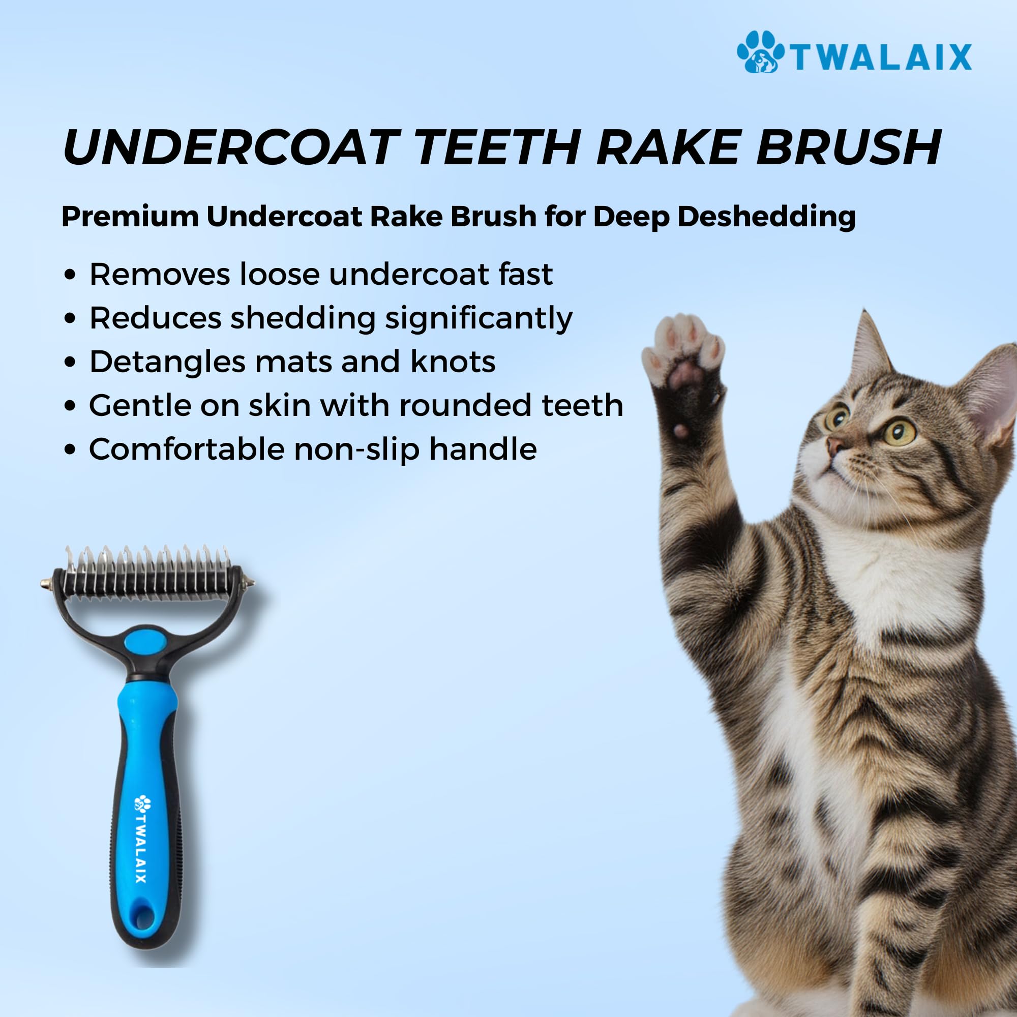 TWALAIX bath brush distributes shampoo and massages the skin during baths.