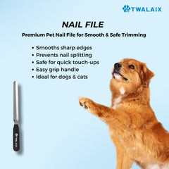 TWALAIX pin brush detangles and smooths long or short fur safely.