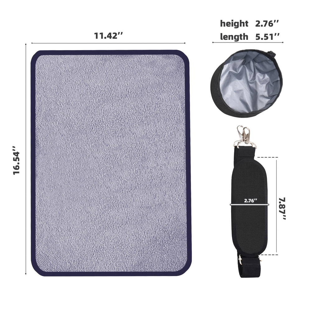 TWDEPART includes collapsible bowl for on-the-go hydration.