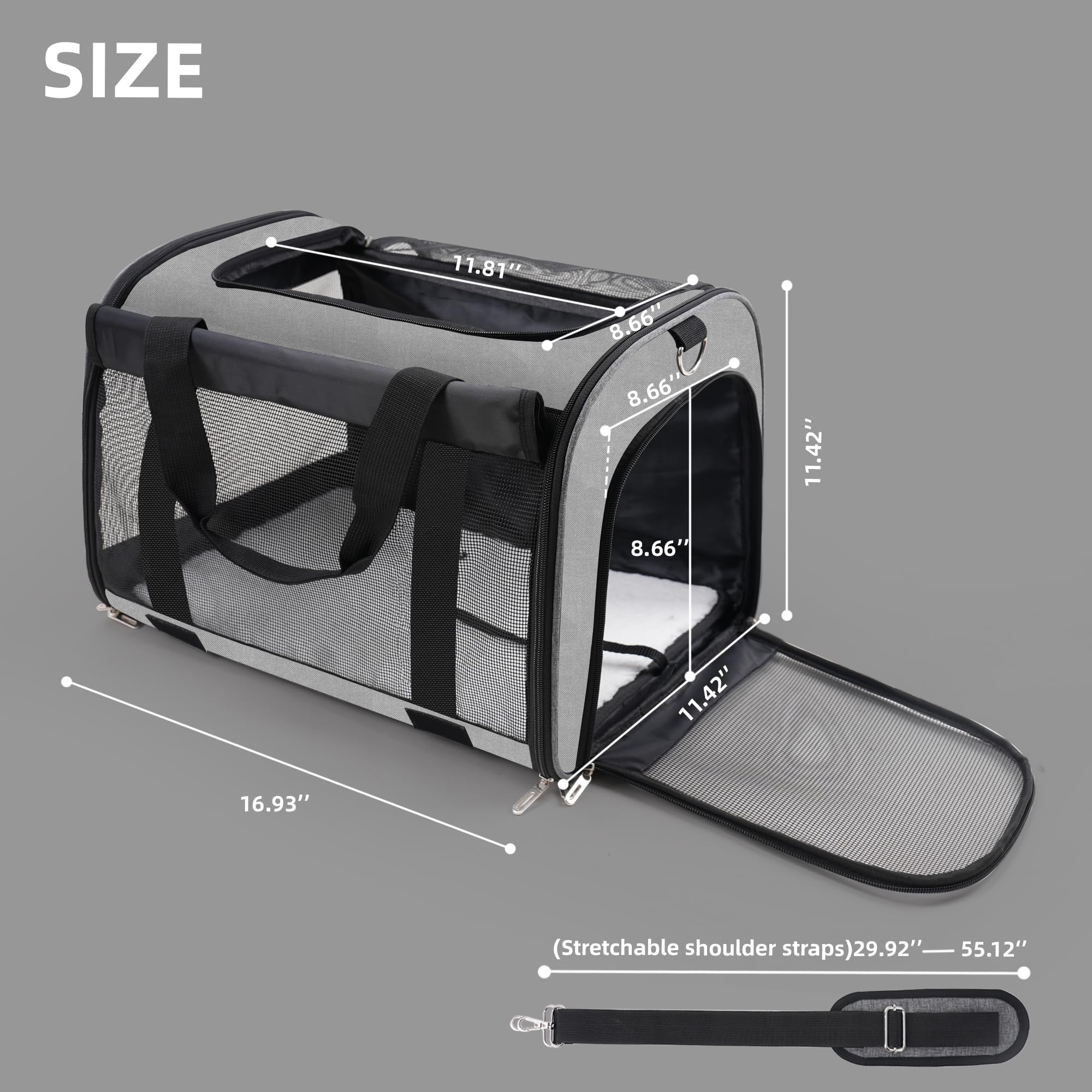 TWDEPART grey design blends with bags and vehicles
