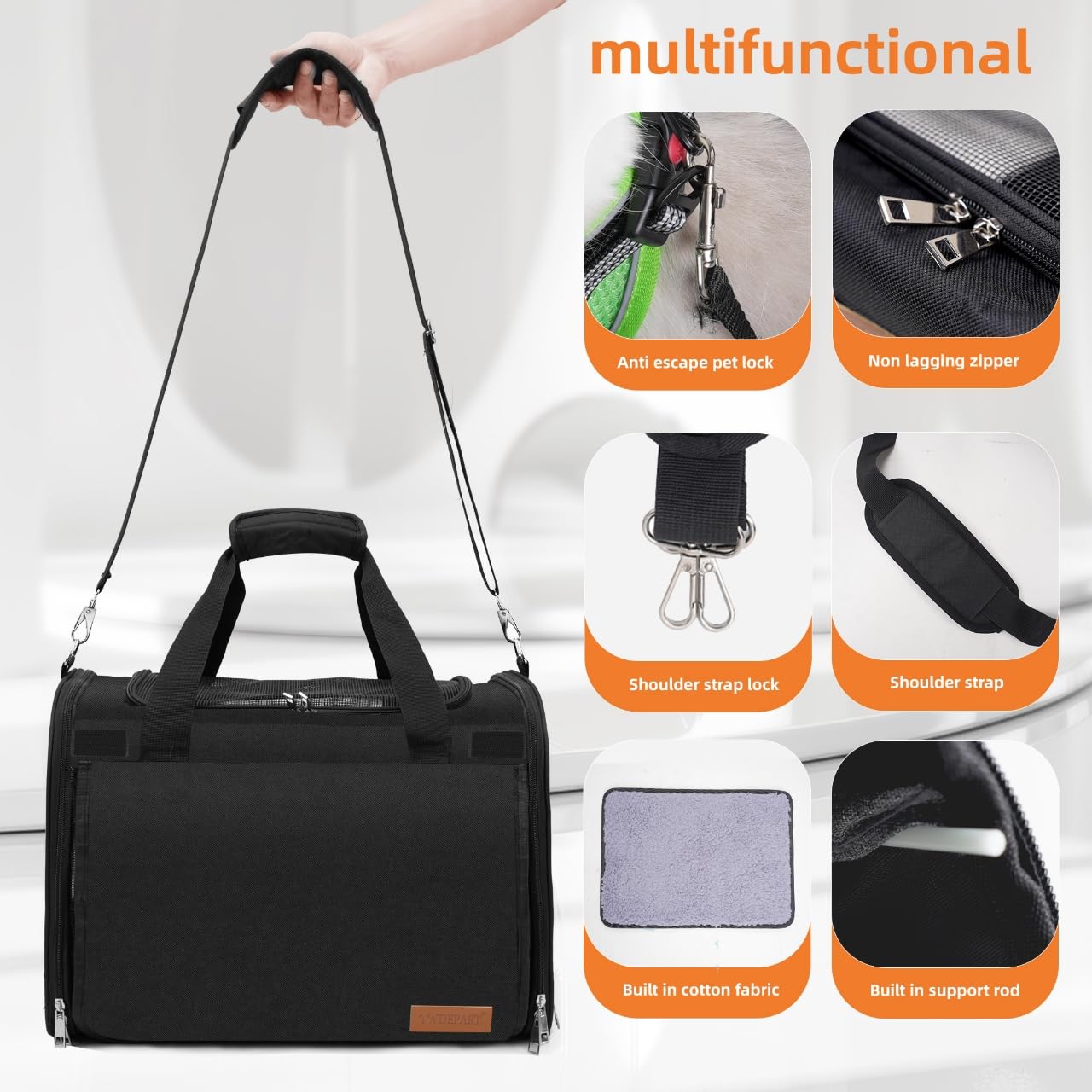 TWDEPART metal frame supports shape and stability during adventures.