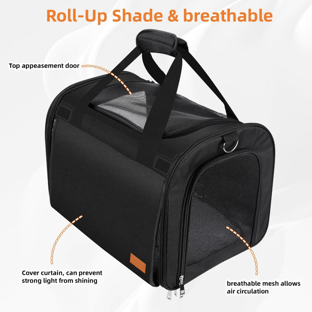 TWDEPART carrier features reinforced Oxford fabric for durable, scratch-resistant travel.